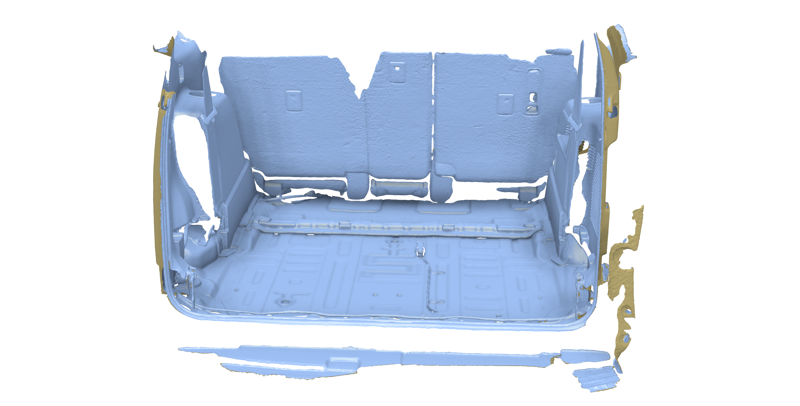 HIGH RESOLUTION REAR INTERIOR (CARPET REMOVED) 3D-SCAN | 2021 LEXUS GX460