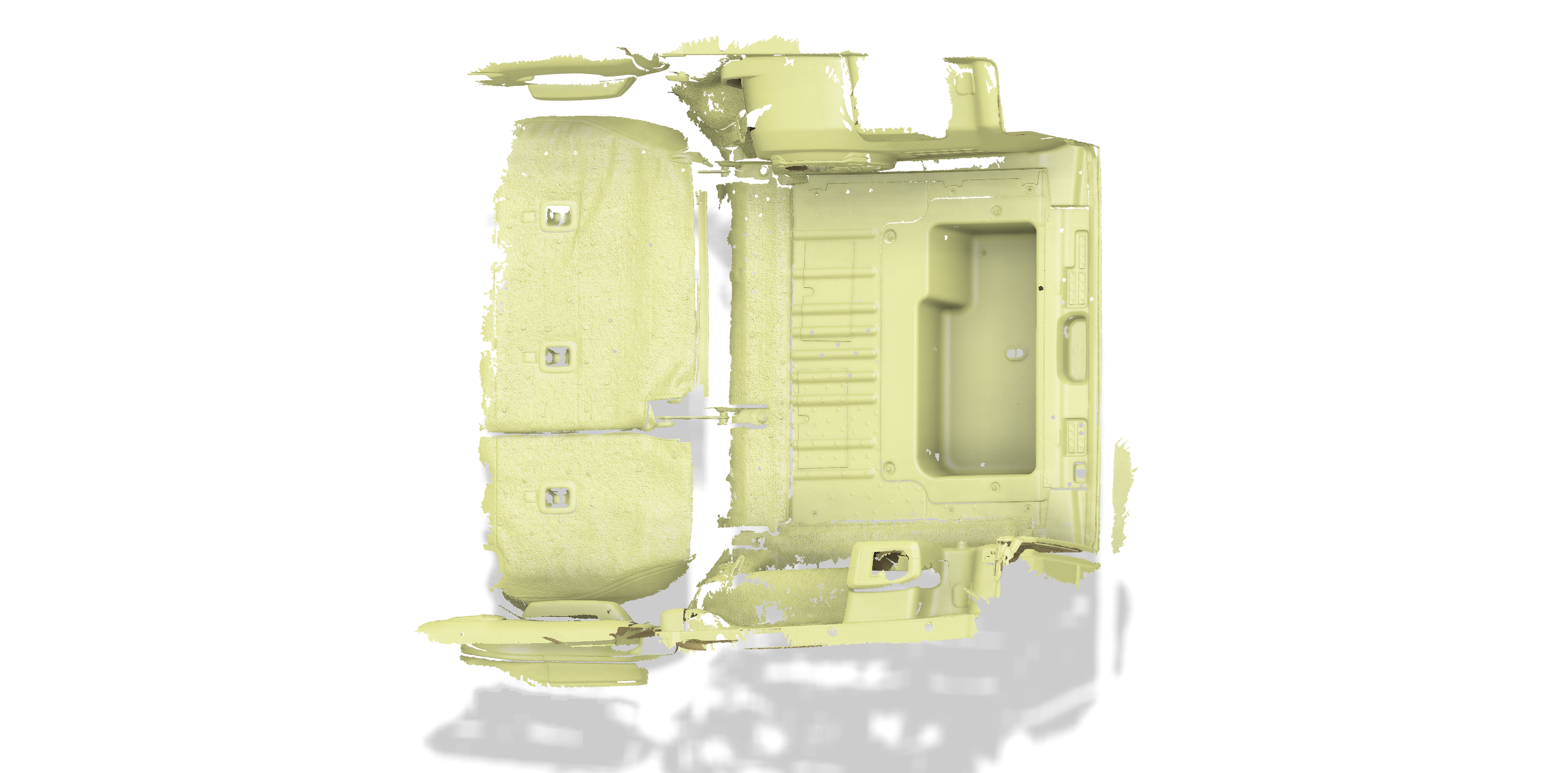 HIGH RESOLUTION REAR INTERIOR (SEATS FOLDED) 3D-SCAN | 2021 JEEP WRANGLER